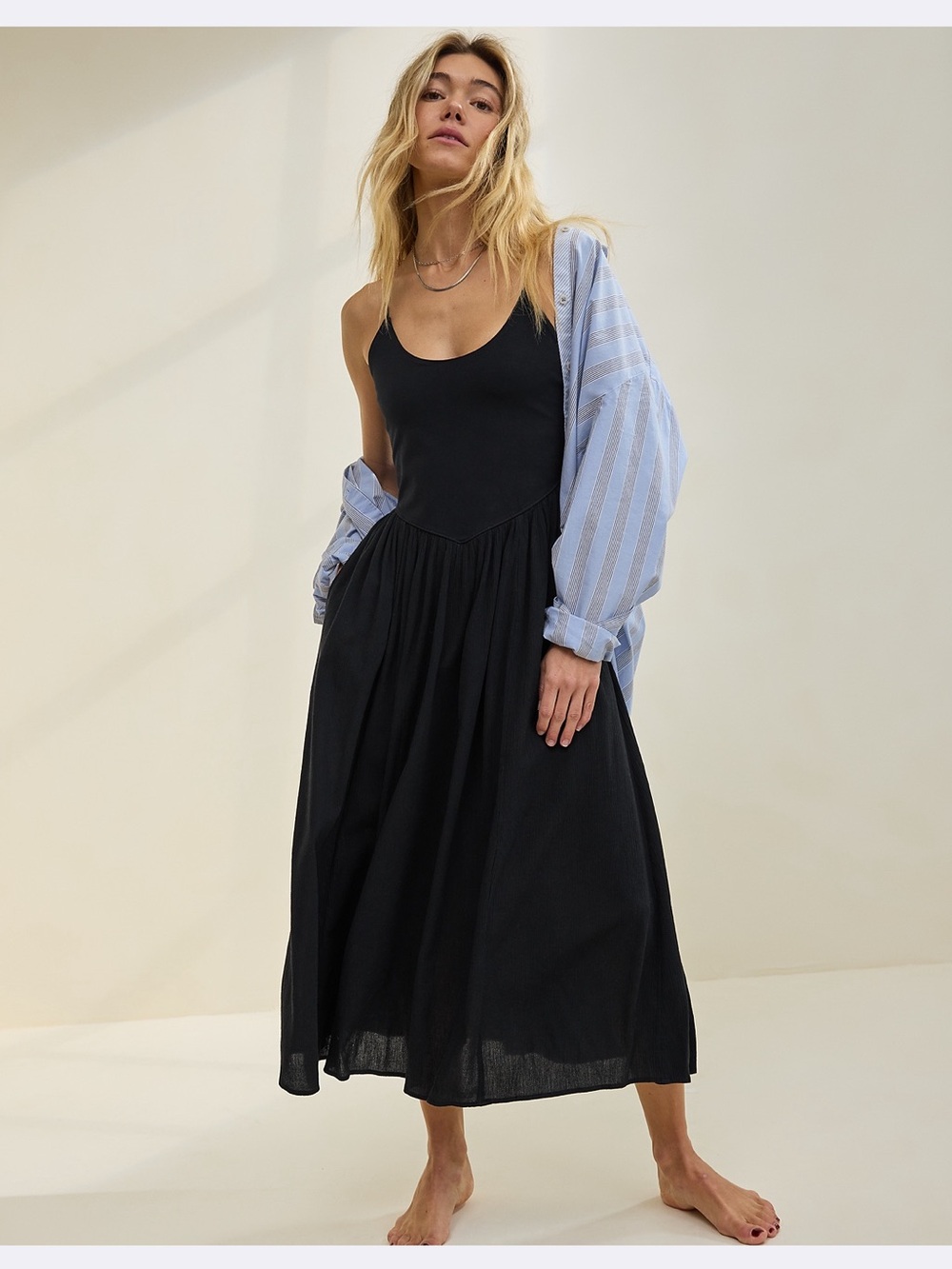 aerie - Black Maxi Tank Dress